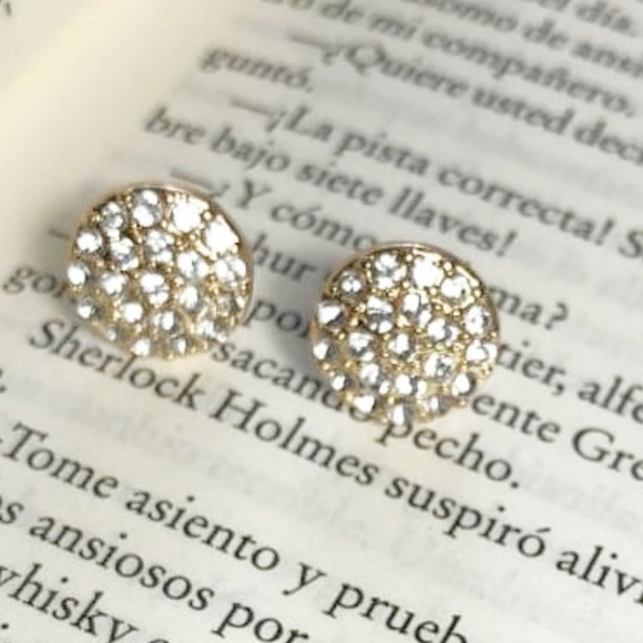 Alquimia Jewelry - PAVE GOLD MANDALA STUD EARRINGS